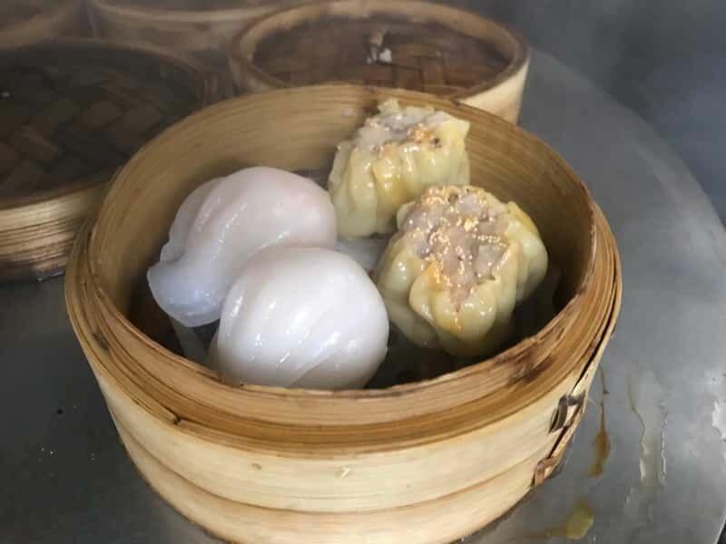 Shrimp Dumplings. Pork Meat Ball Combination
